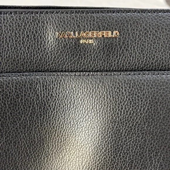 Karl Lagerfeld Sleek Black Tote Bag - Picture 7 of 8